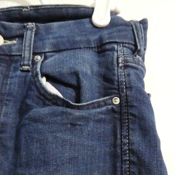 & DENIM By H&M Skinny Regular Waist Blue Distressed Denim, size 27 BNWOT - Picture 9 of 15